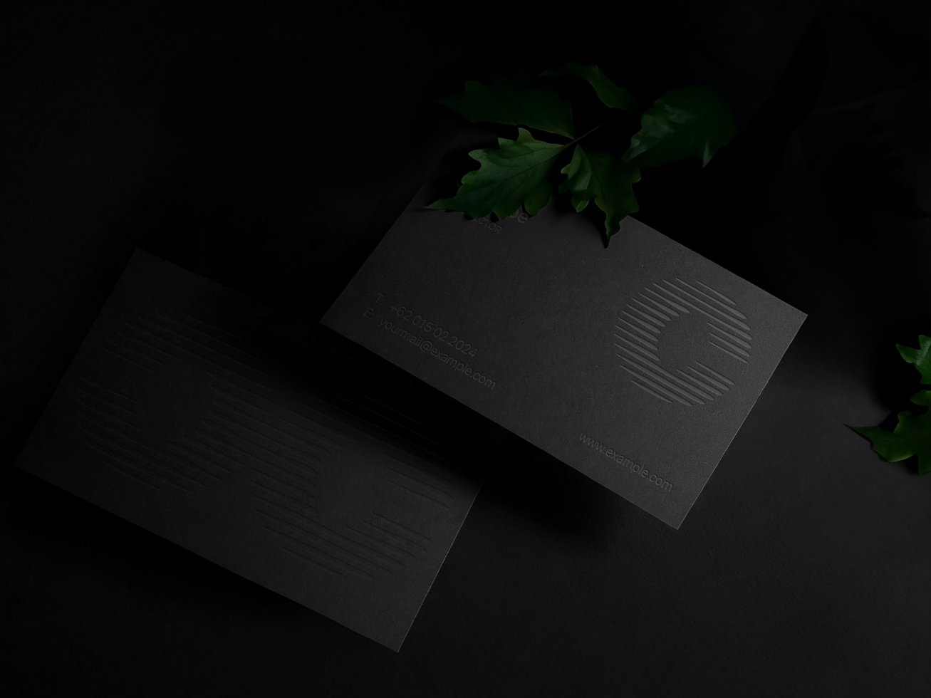 AI generated Editable Business Card Mockup psd