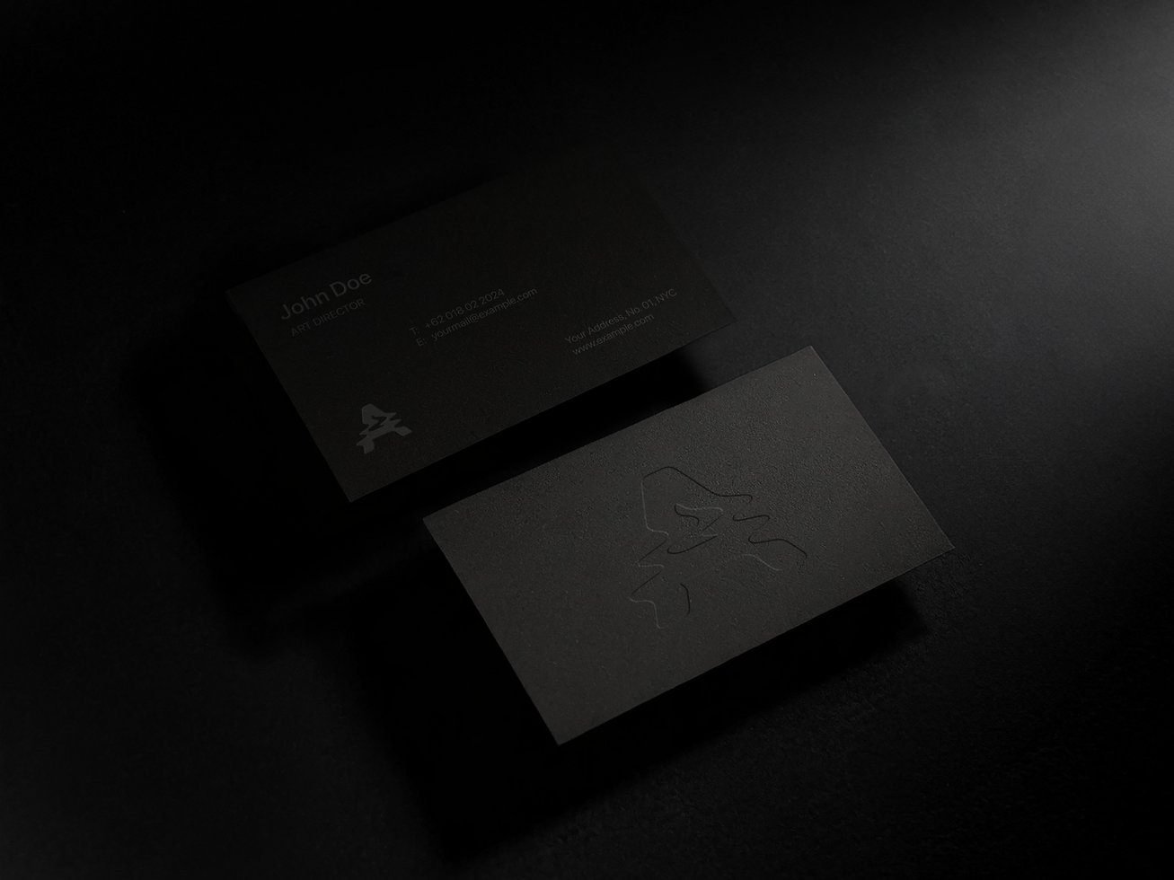 AI generated Editable Business Card Mockup psd