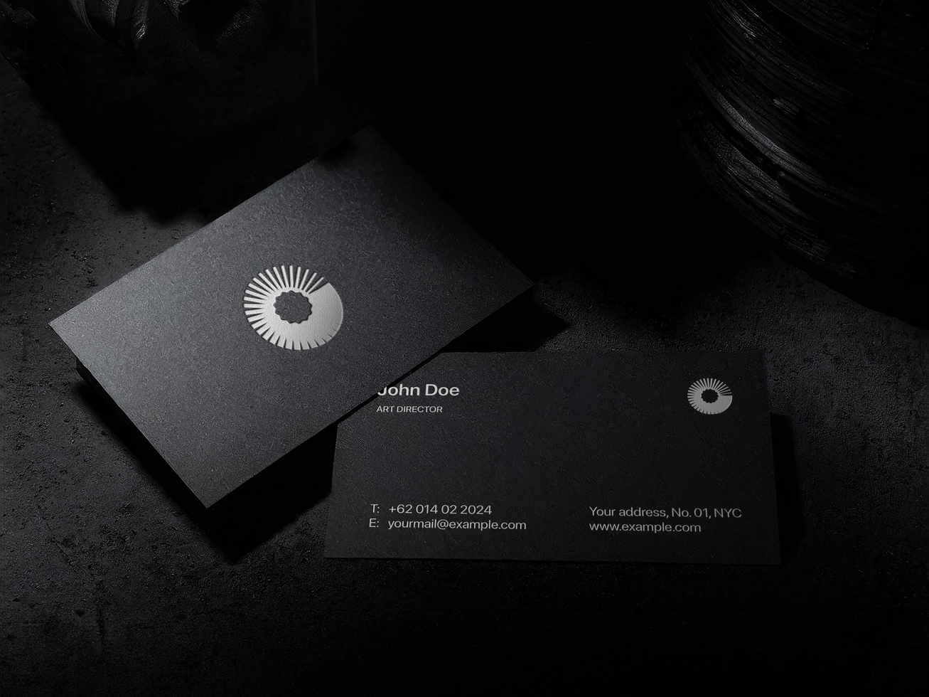 AI generated Editable Business Card Mockup psd