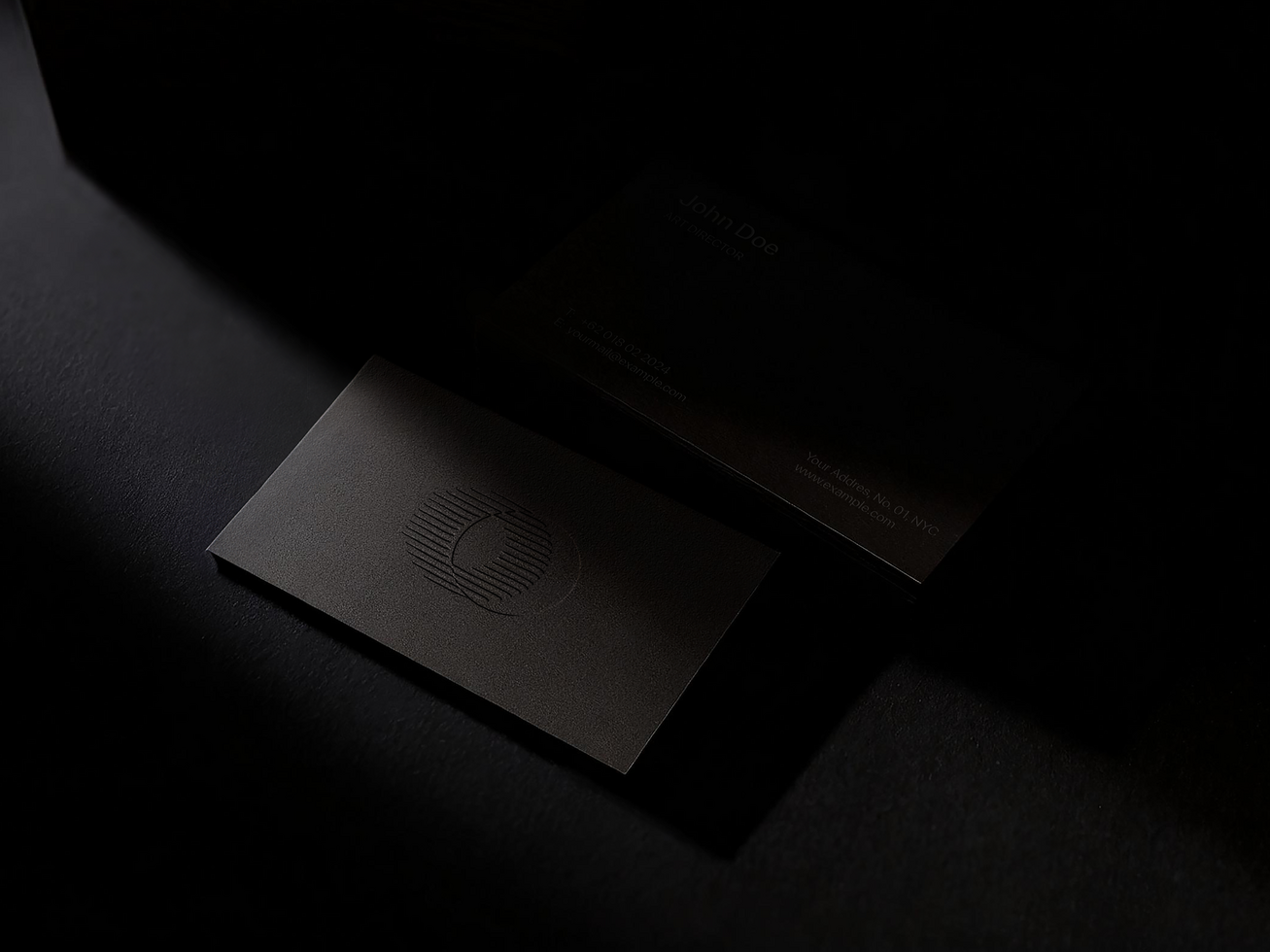 AI generated Editable Business Card Mockup psd