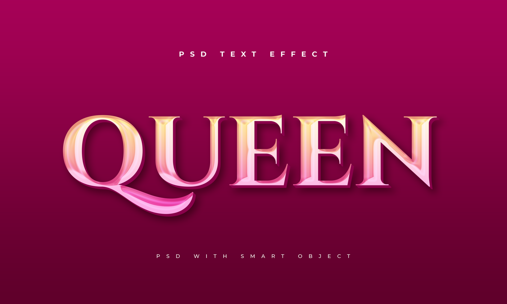 Queen text effect psd