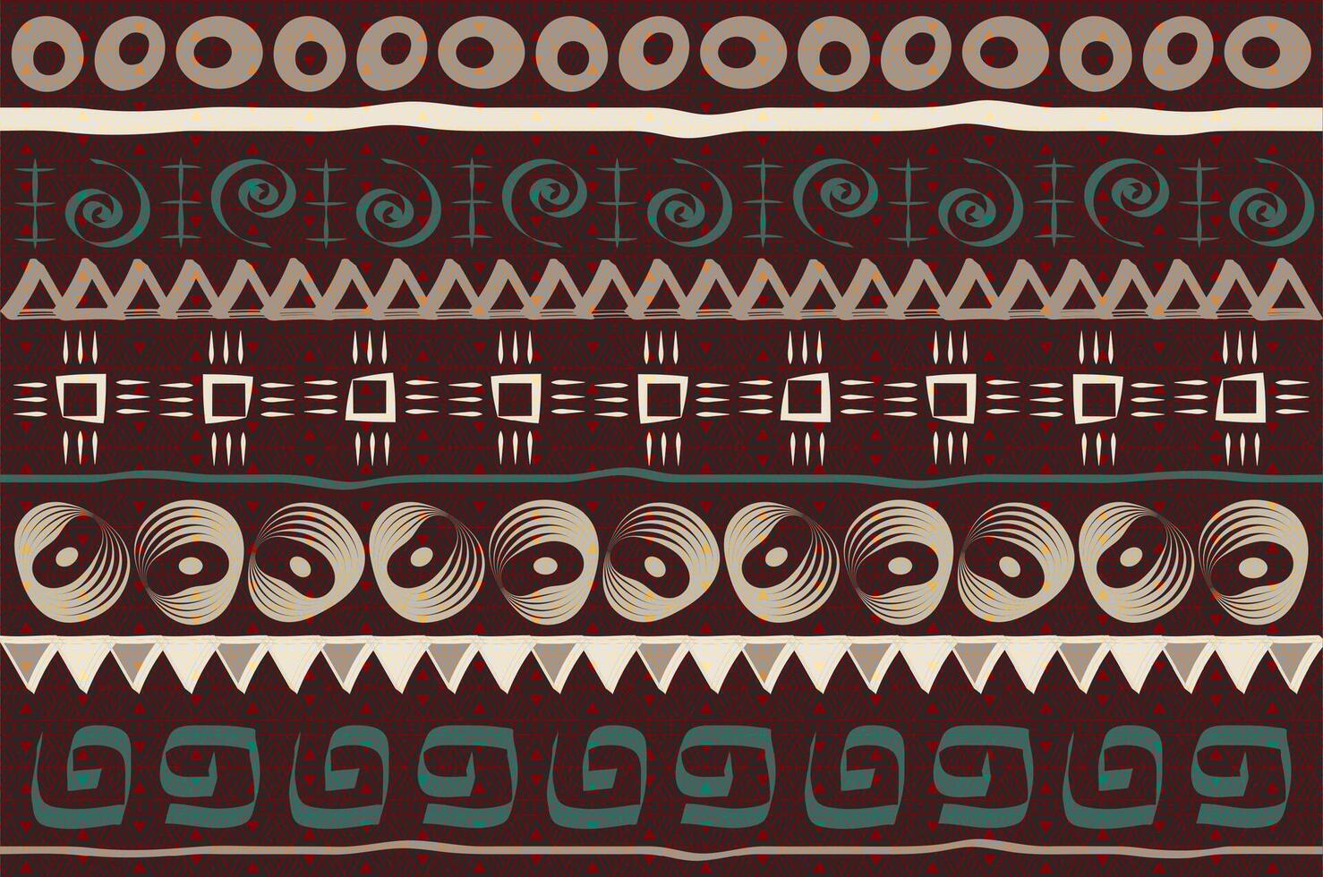 African Print fabric, Ethnic handmade ornament for your design, tribal pattern motifs geometric element. Vector background texture, afro textile Ankara fashion style. Pareo wrap dress, carpet batik