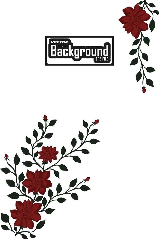 Vector background floral flower design illustration