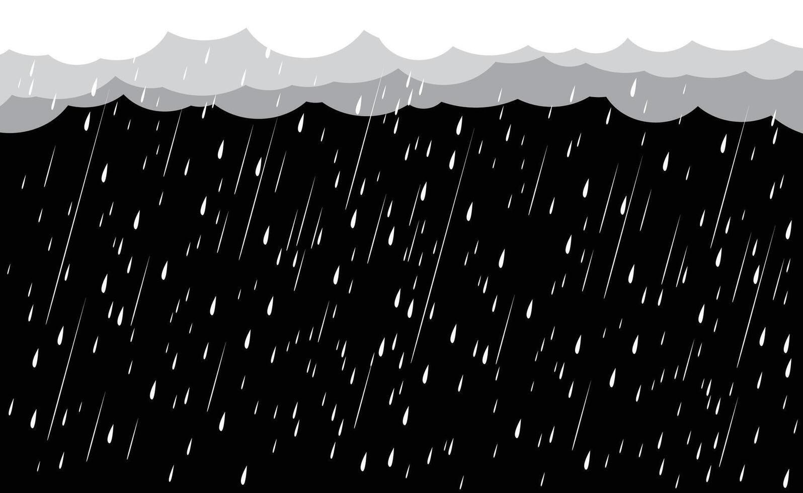 Cloud and rain, rainy season, vector design , illustration.