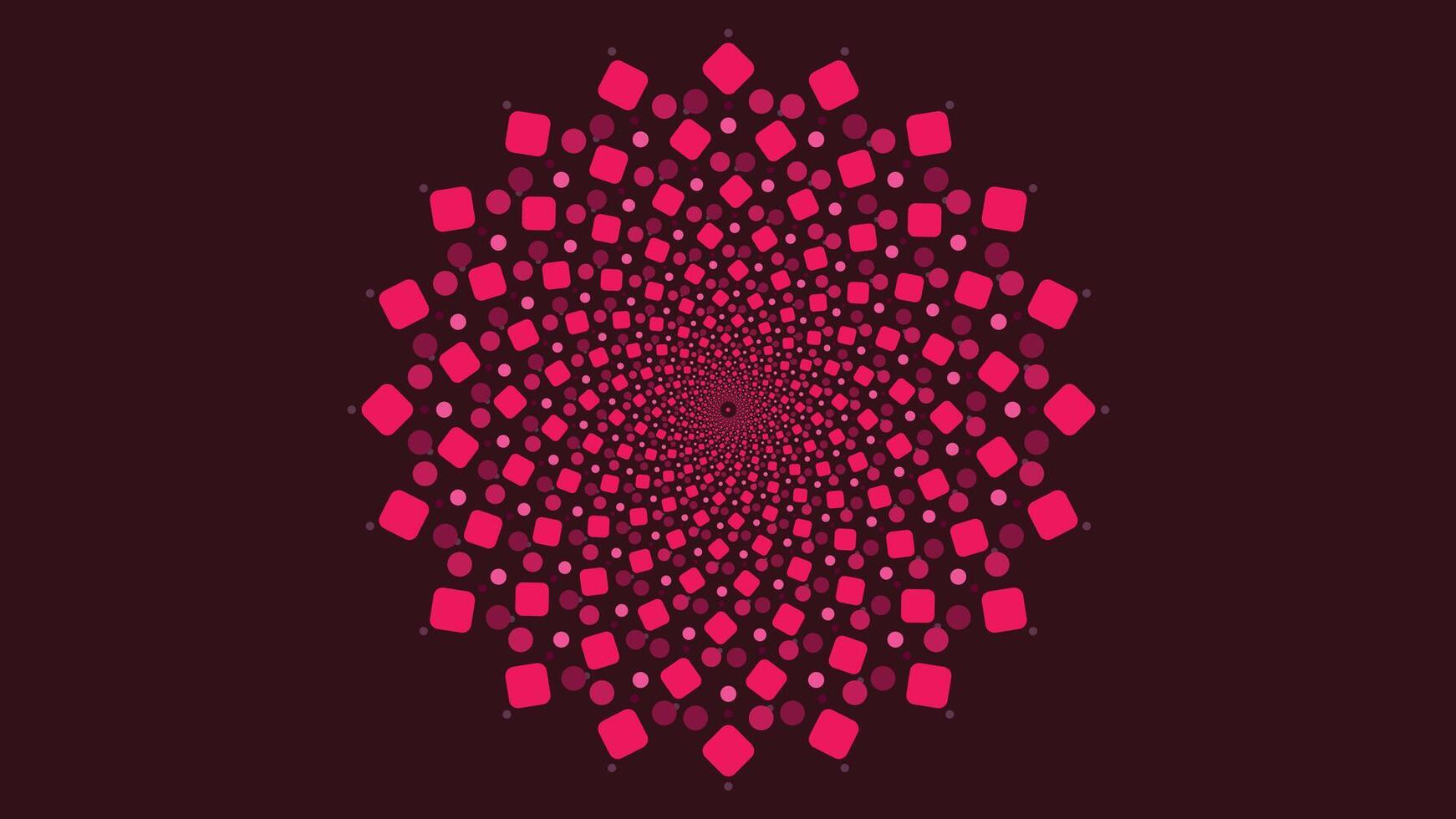 Abstract spiral vortex pink color minimalist background. vector