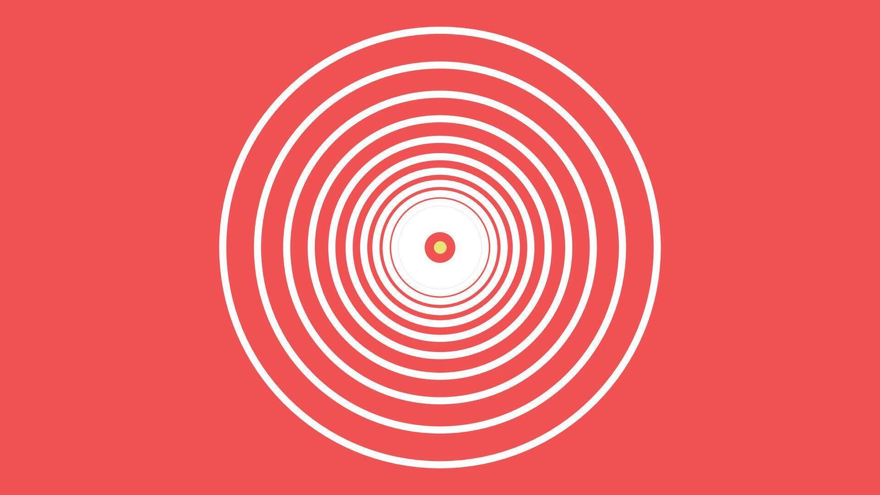 Abstract spiral simple vortex style urgency background in red color. vector