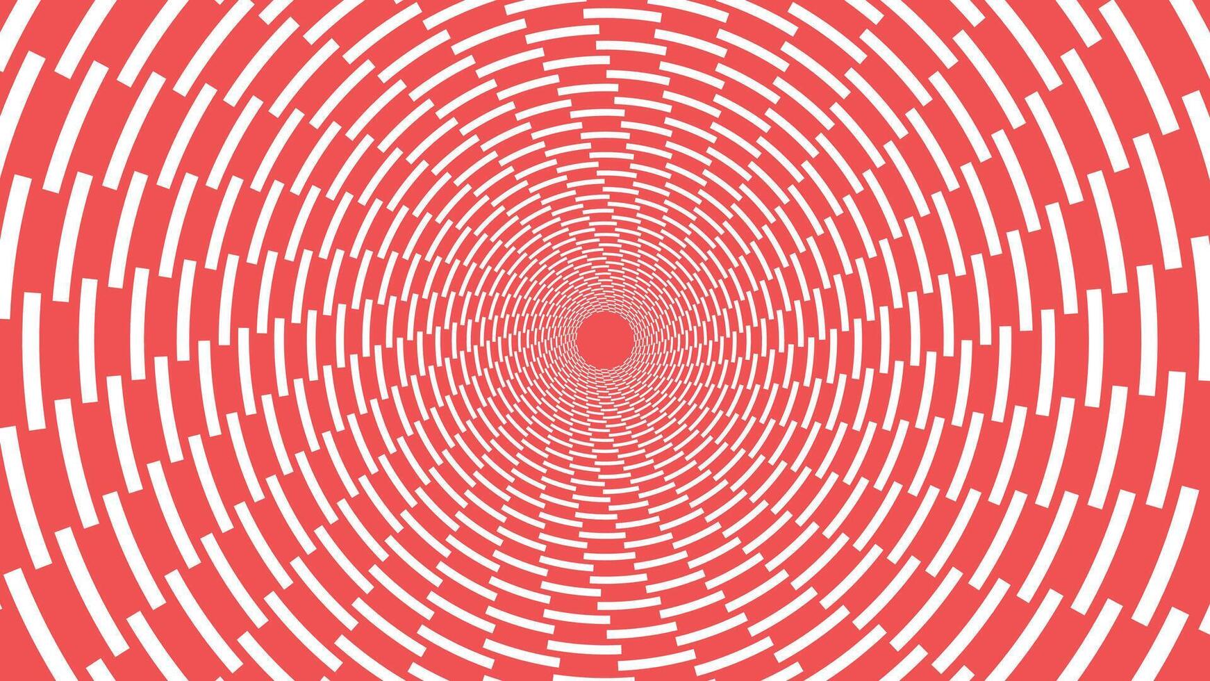 Abstract spiral simple vortex style urgency background in red color. vector