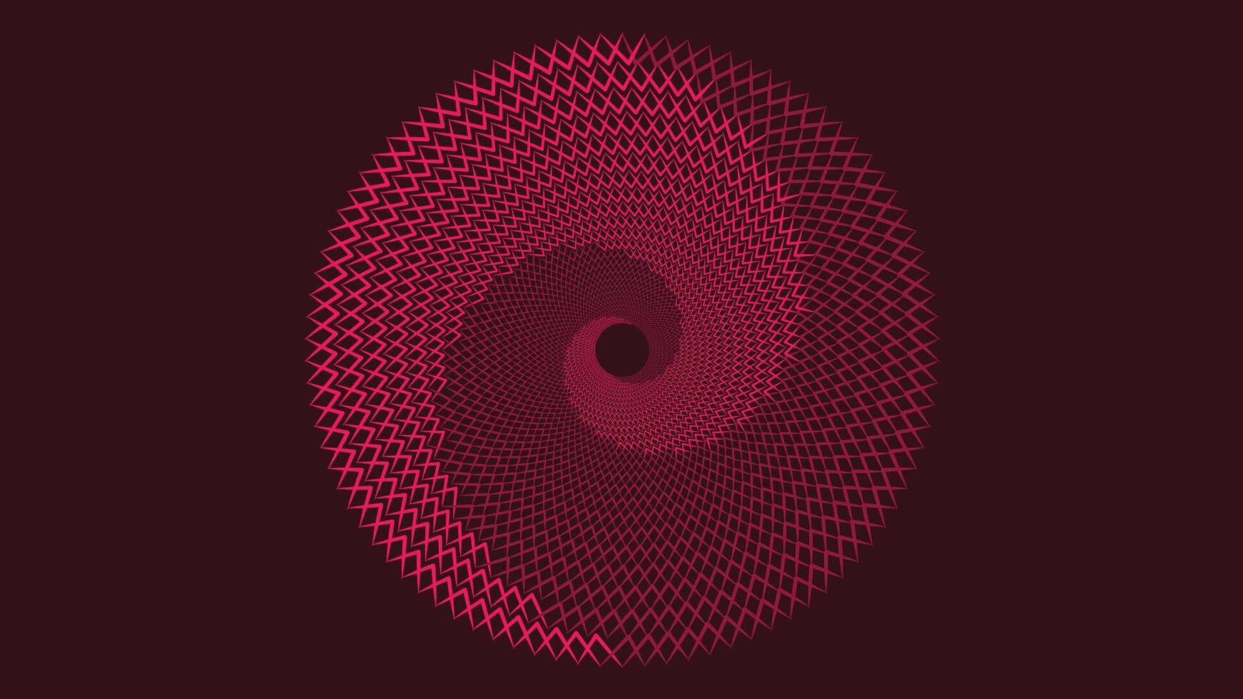 resumen espiral vórtice rosado color minimalista antecedentes. vector