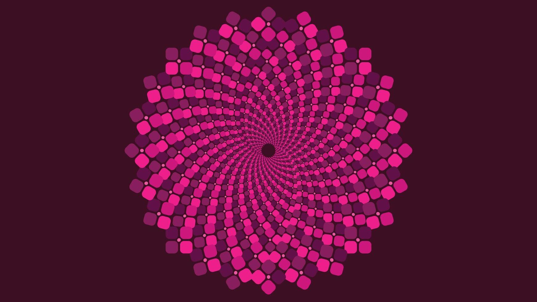 Abstract spiral women's day themed dotted vortex style background. vector