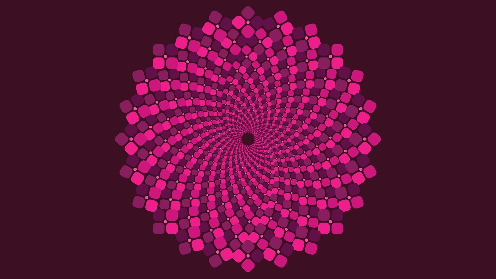 Abstract spiral women's day themed dotted vortex style background. vector