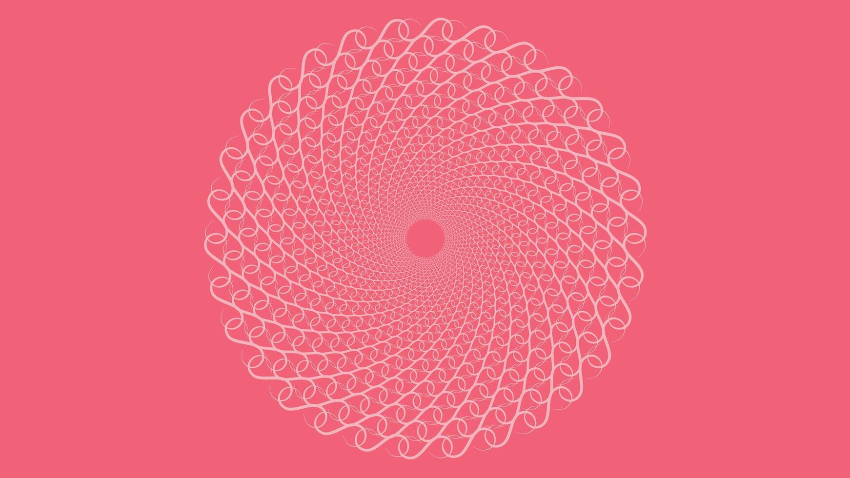 Abstract spiral pink and red love women's day background in red vector