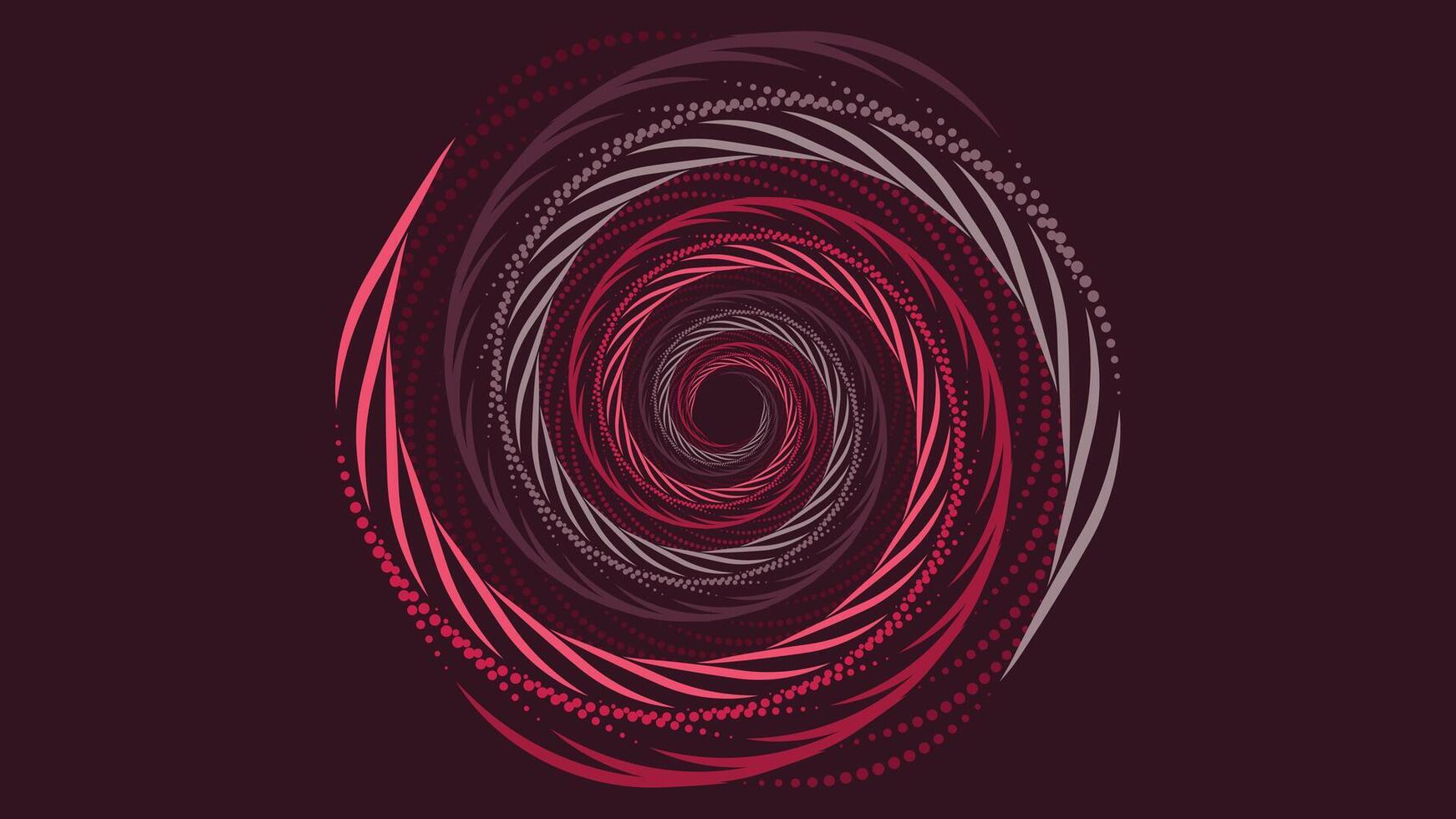 Abstract spiral round vortex style data cycle background. vector