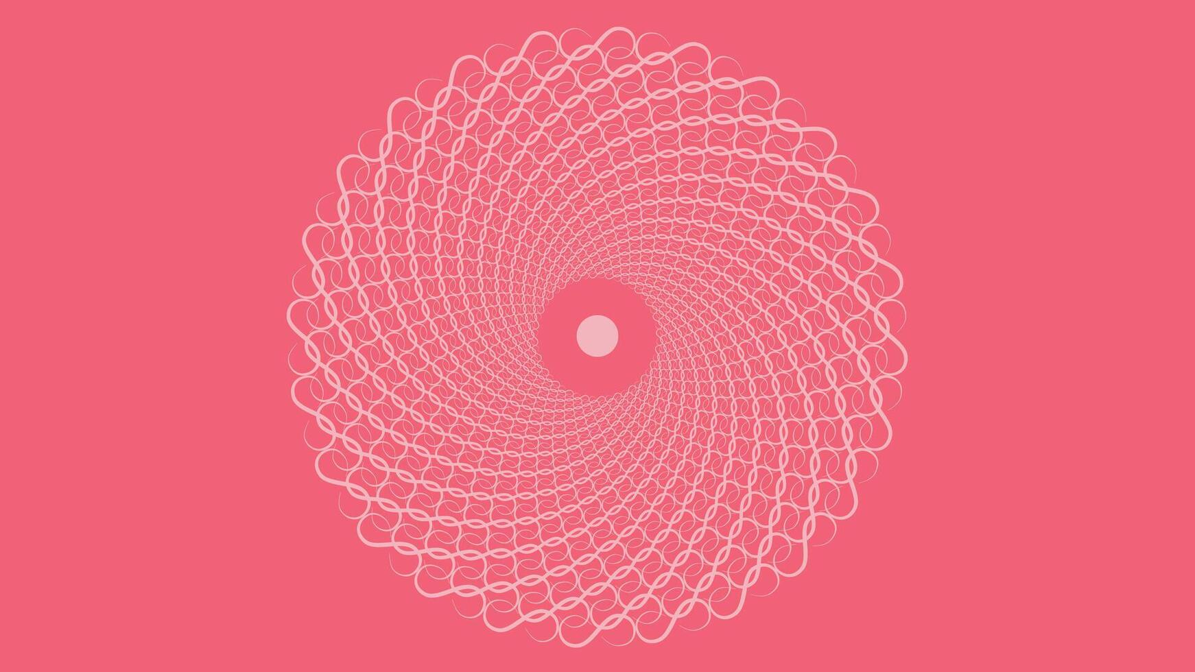 Abstract spiral pink and red love women's day background in red vector