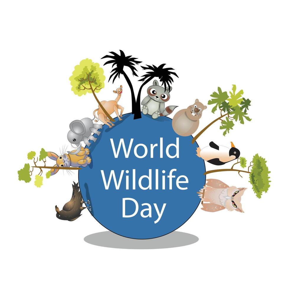 World Wildlife Day vector