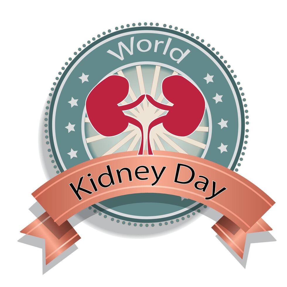 World Kidney Day Sign vector