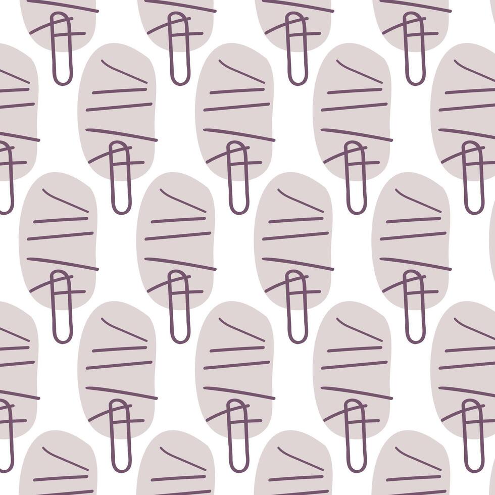 Seamless pattern in Scandinavian style Simple pattern with trees Hand drawn vector