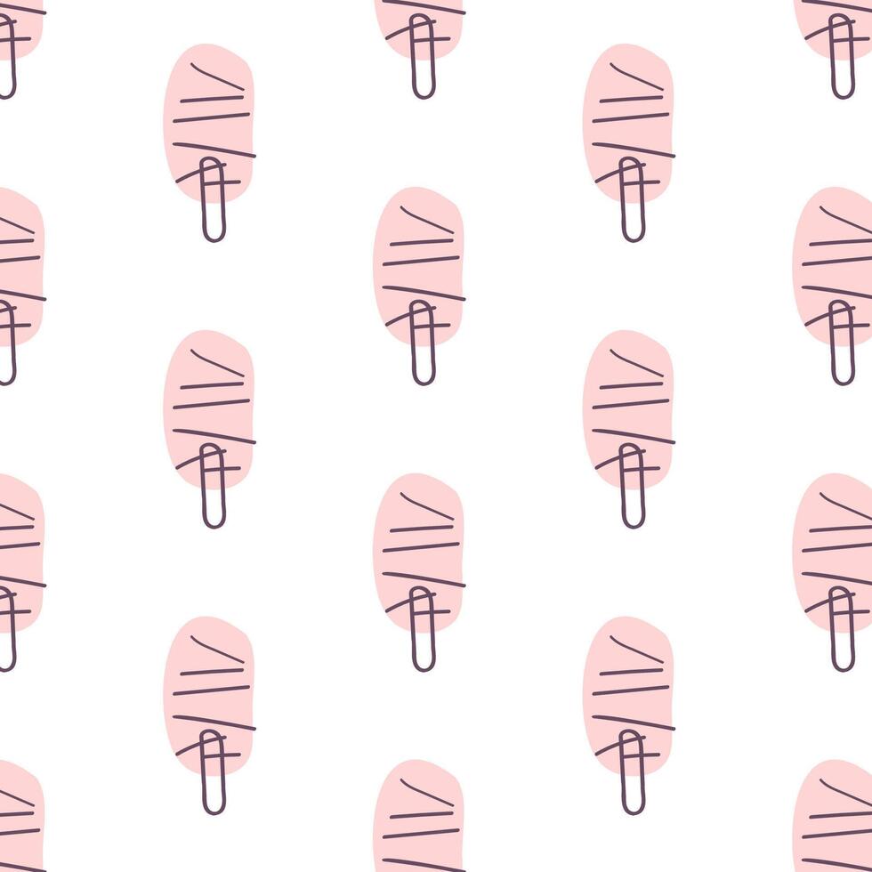 Seamless pattern in Scandinavian style Simple pattern with trees Hand drawn vector