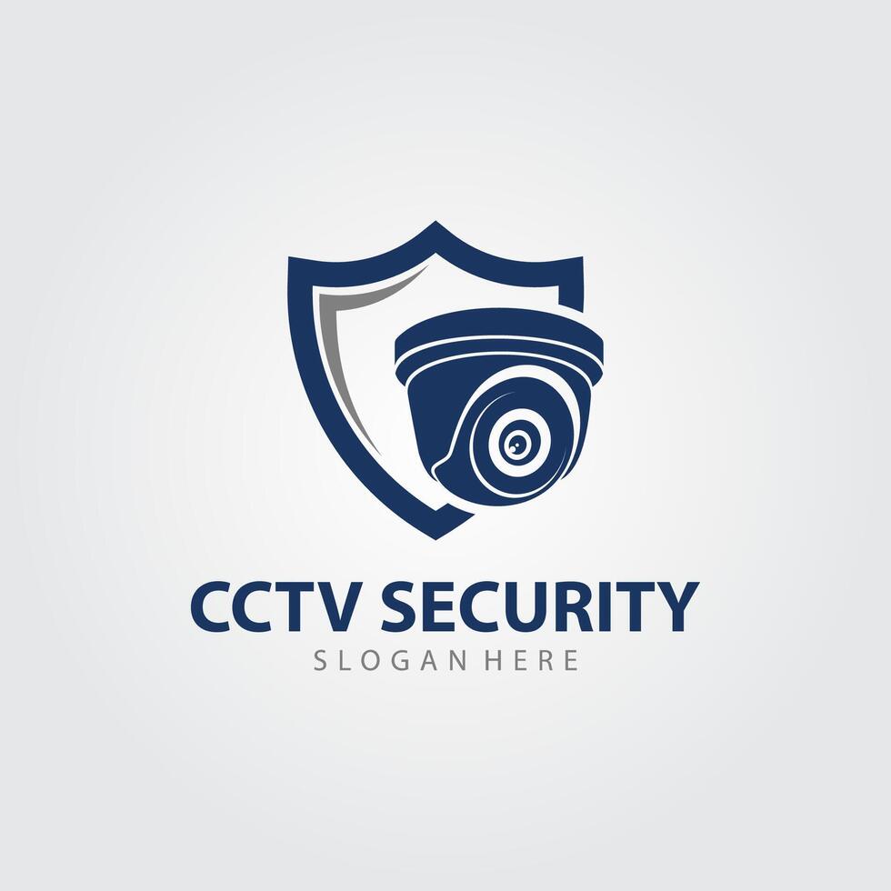 cctv vector logo diseño. cámara logo modelo diseño. y seguridad sistema logo vector