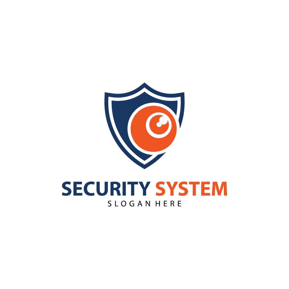 CCTV Vector Logo Design. Camera Logo Template Design. And Security System Logo Vector