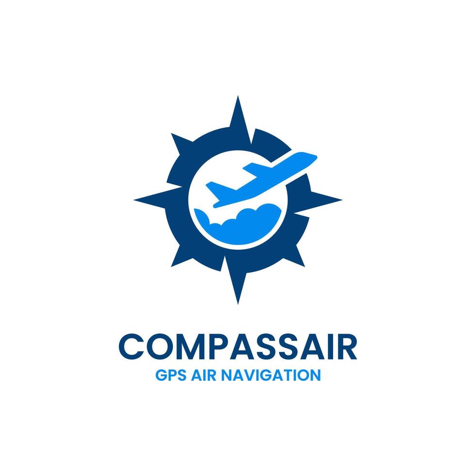 Travel compass logo design template. Concept of holiday, tourism, trip, exploration, etc. vector