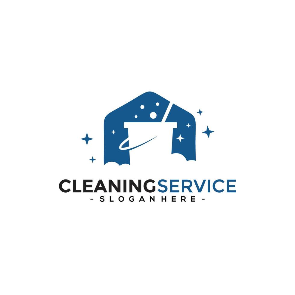 Cleaning Service Logo Vector For Business. Creative Cleaning Logo Template Design.