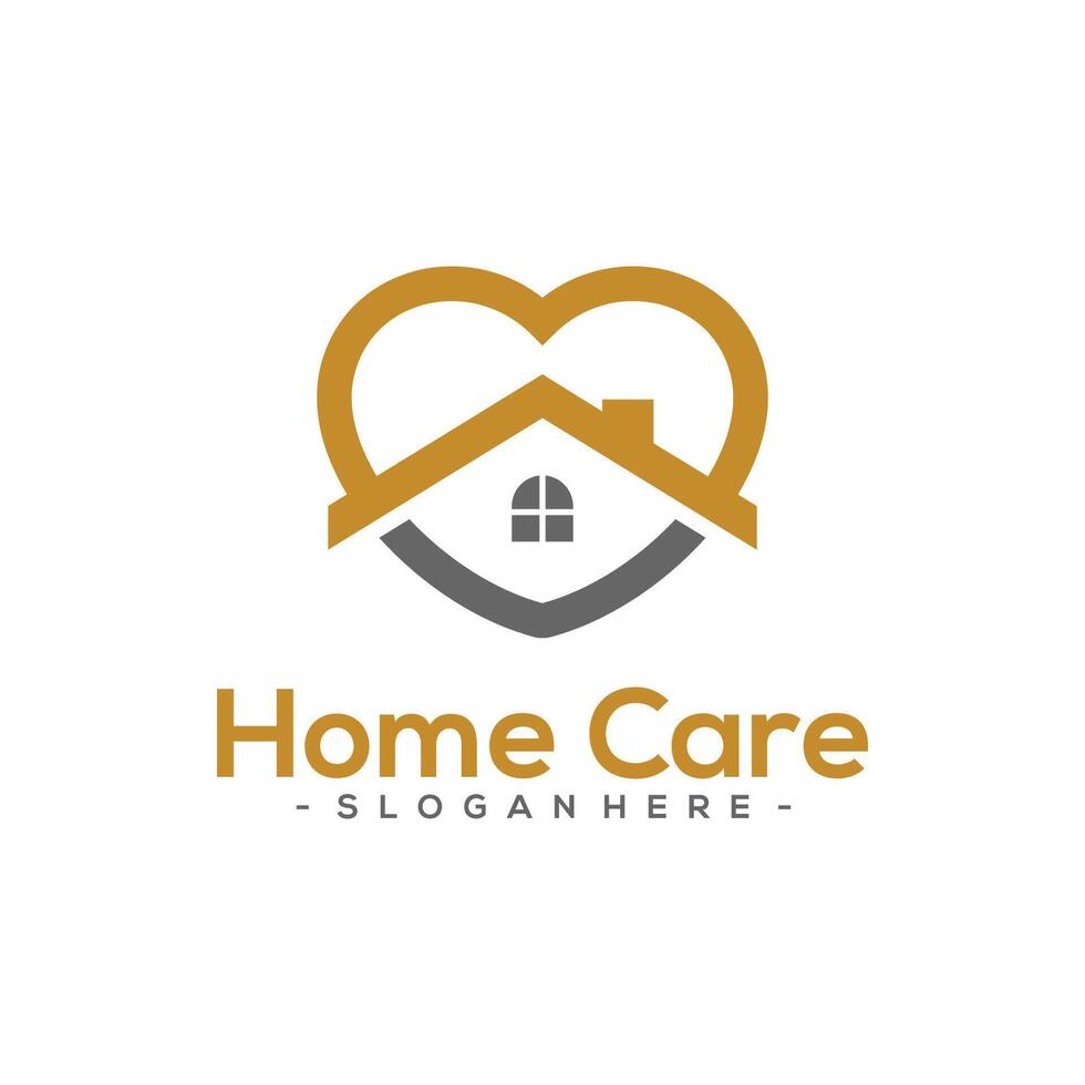 Home Care Logo Template Design. vector
