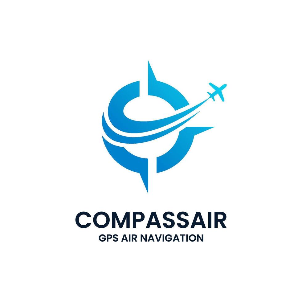 Travel compass logo design template. Concept of holiday, tourism, trip, exploration, etc. vector