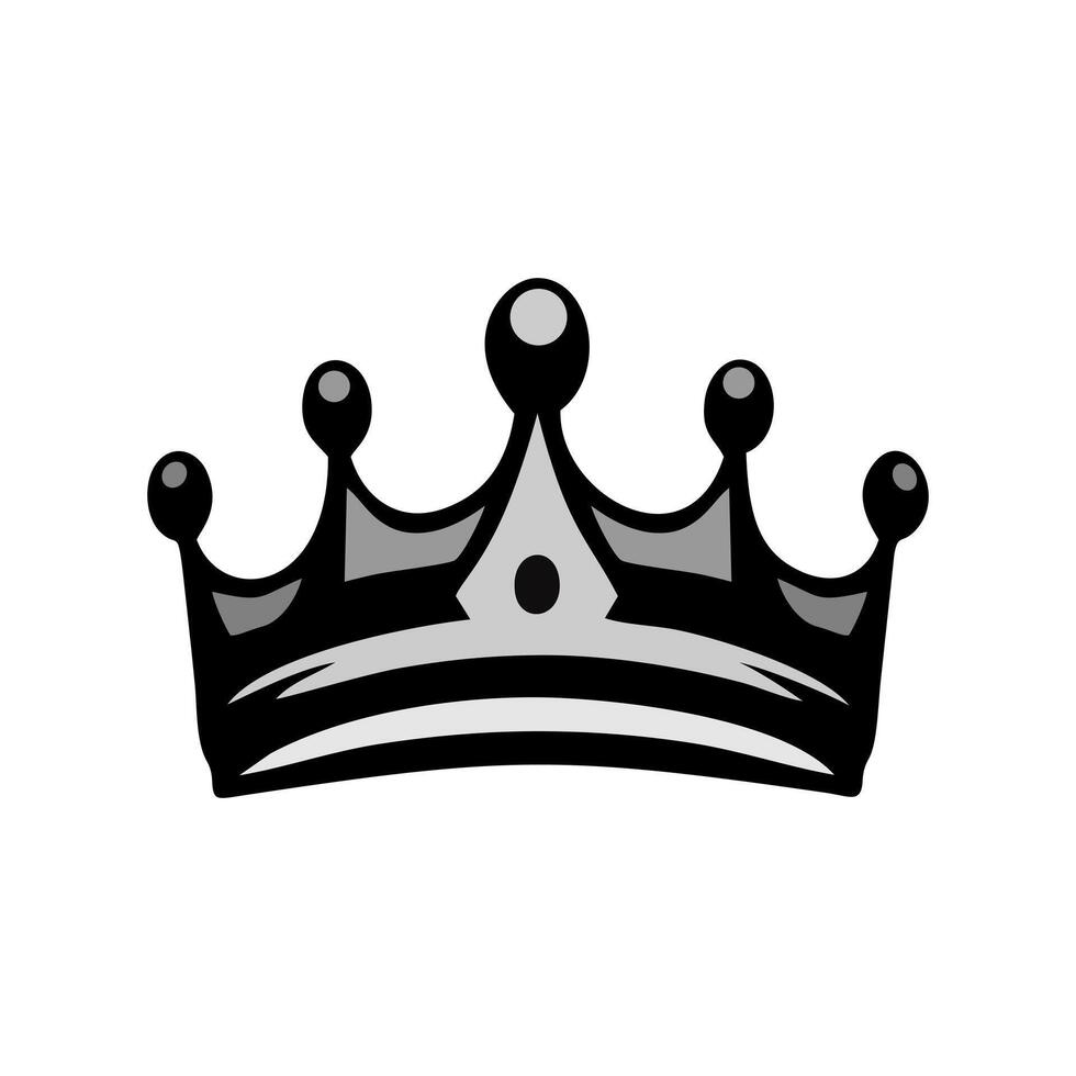 coronas corona icono en de moda plano estilo aislado en un gris antecedentes. el corona símbolo para tu sitio web diseño, logo, aplicación, y ui vector ilustración