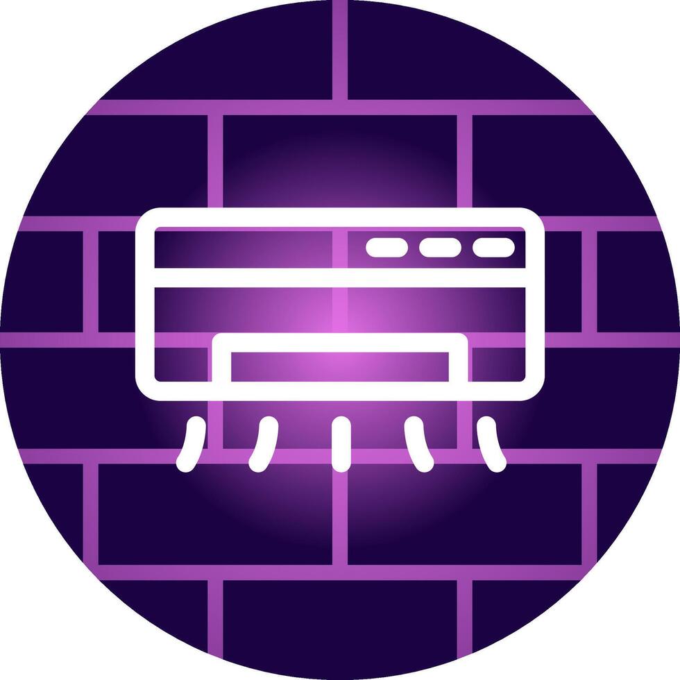 Air Conditioner Creative Icon Design vector