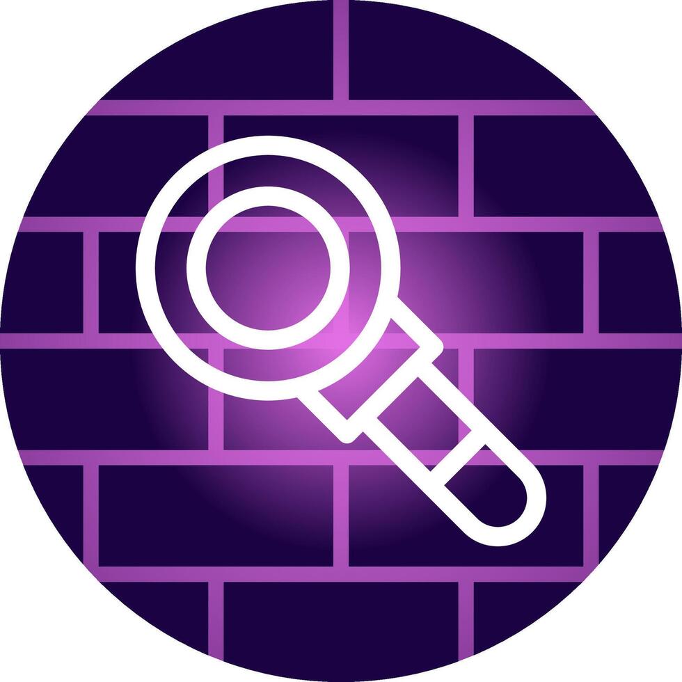 Magnifying Glass Creative Icon Design vector