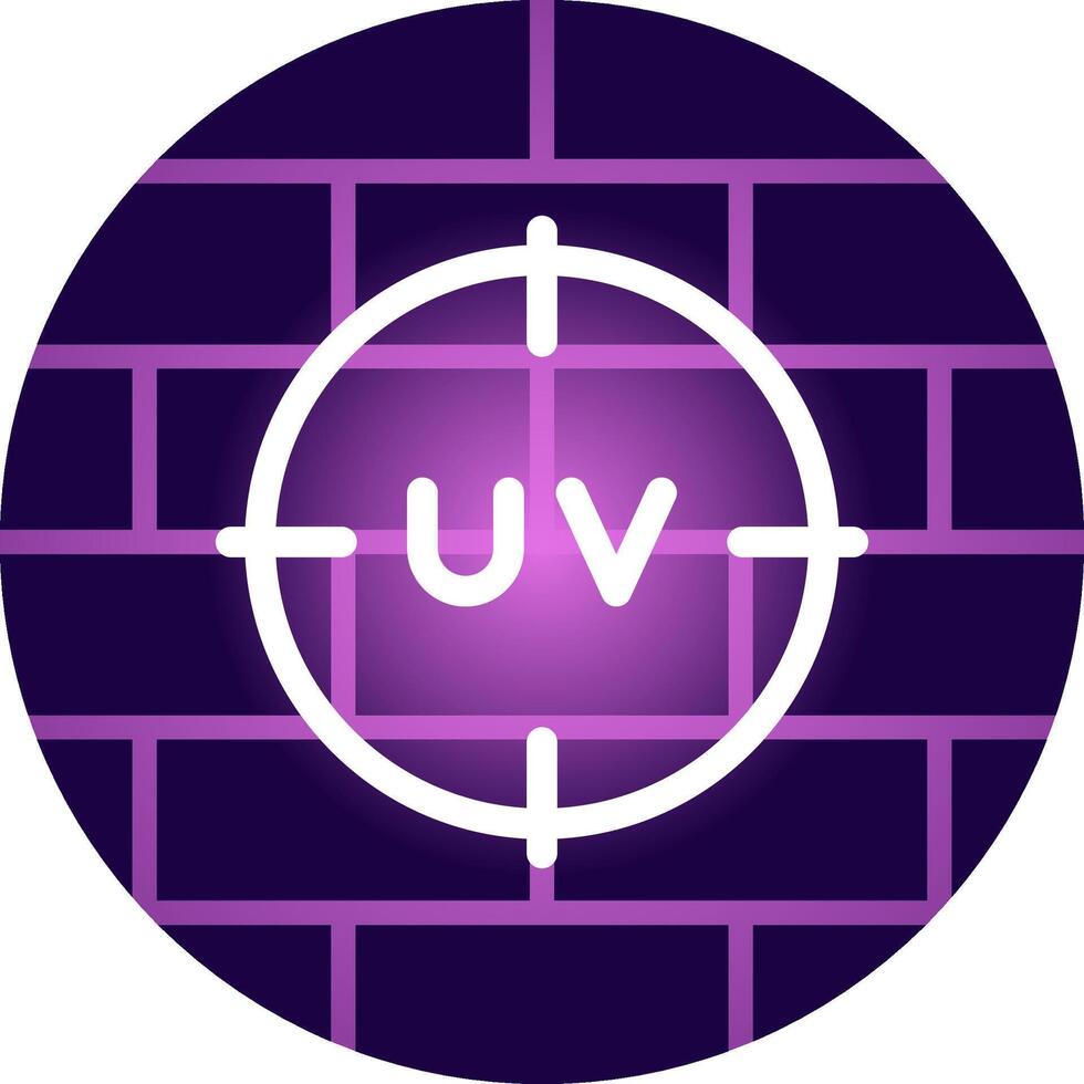 Uv Creative Icon Design vector