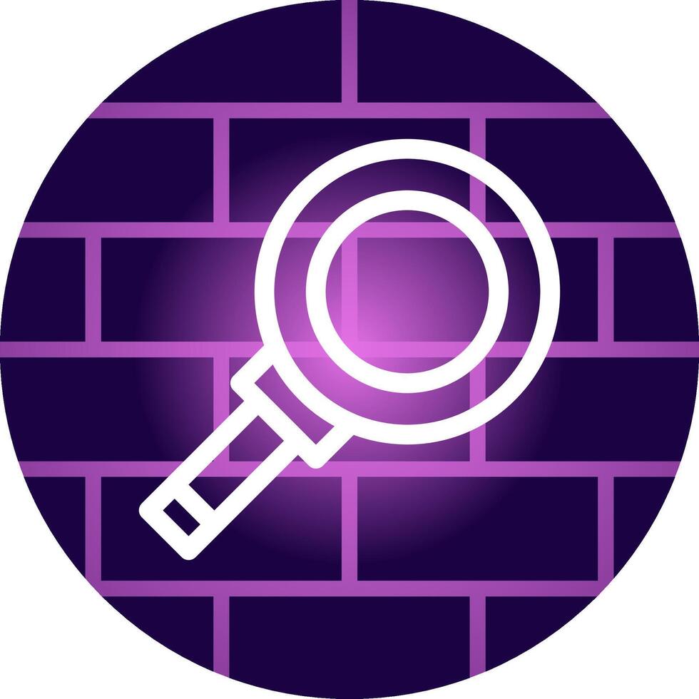 Magnifying Creative Icon Design vector