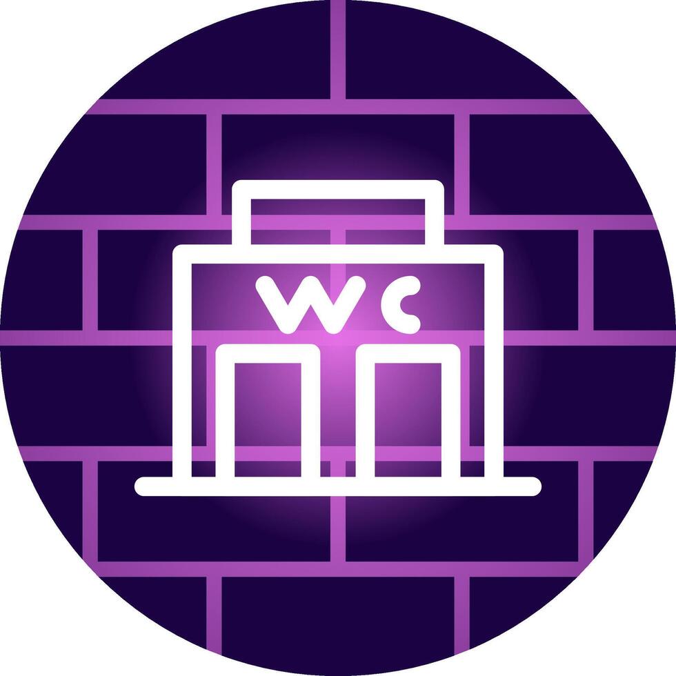 Public Toilet Creative Icon Design vector
