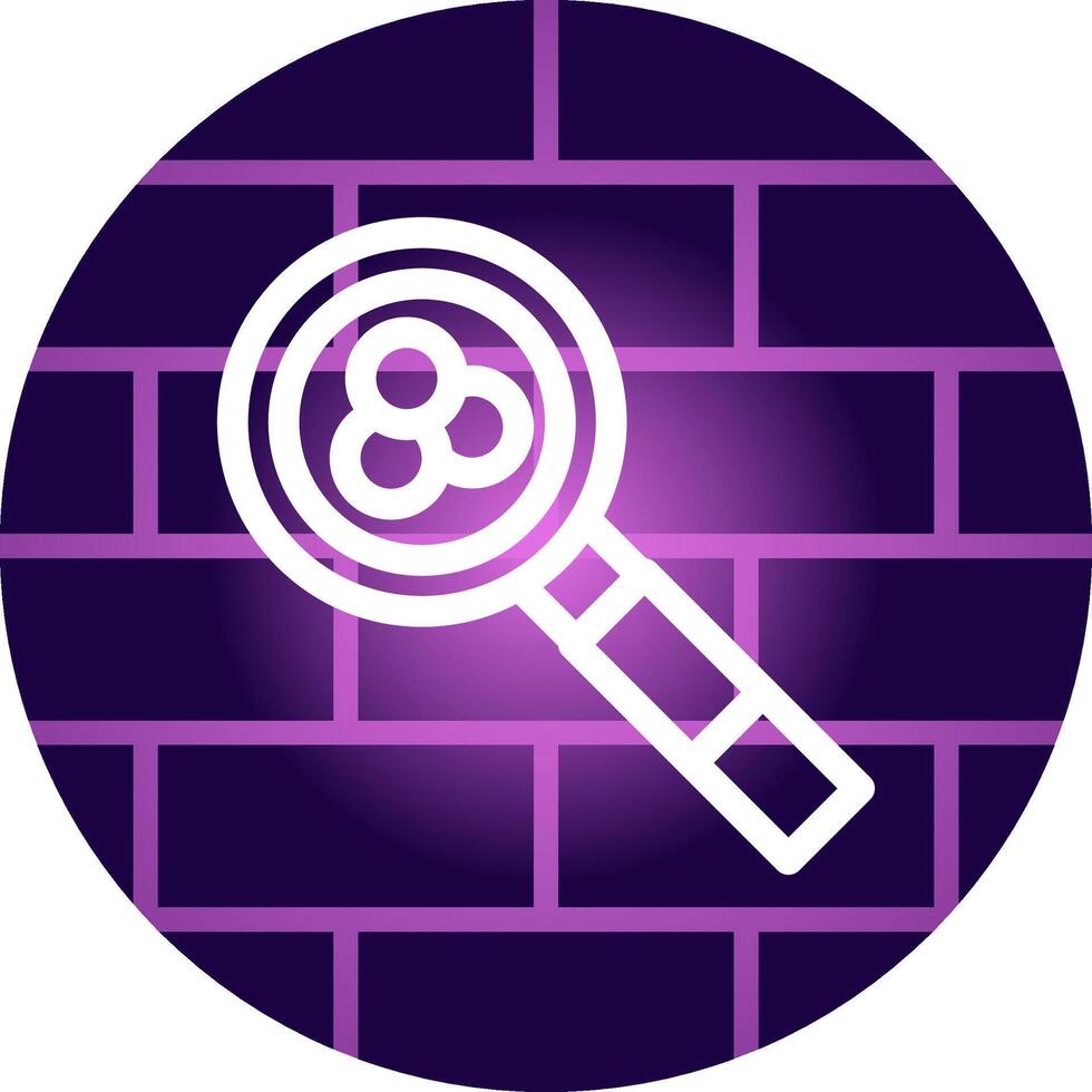 Magnifying Glass Creative Icon Design vector