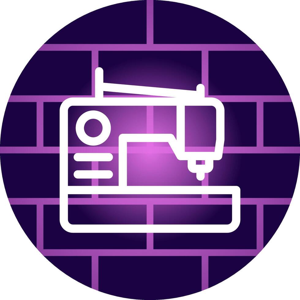 Sewing Machine Creative Icon Design vector