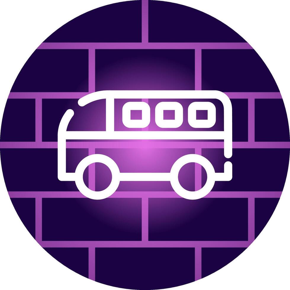 Minivan Creative Icon Design vector