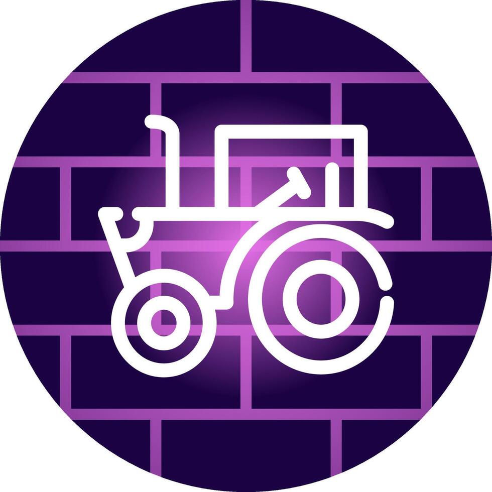 diseño de icono creativo de tractor vector