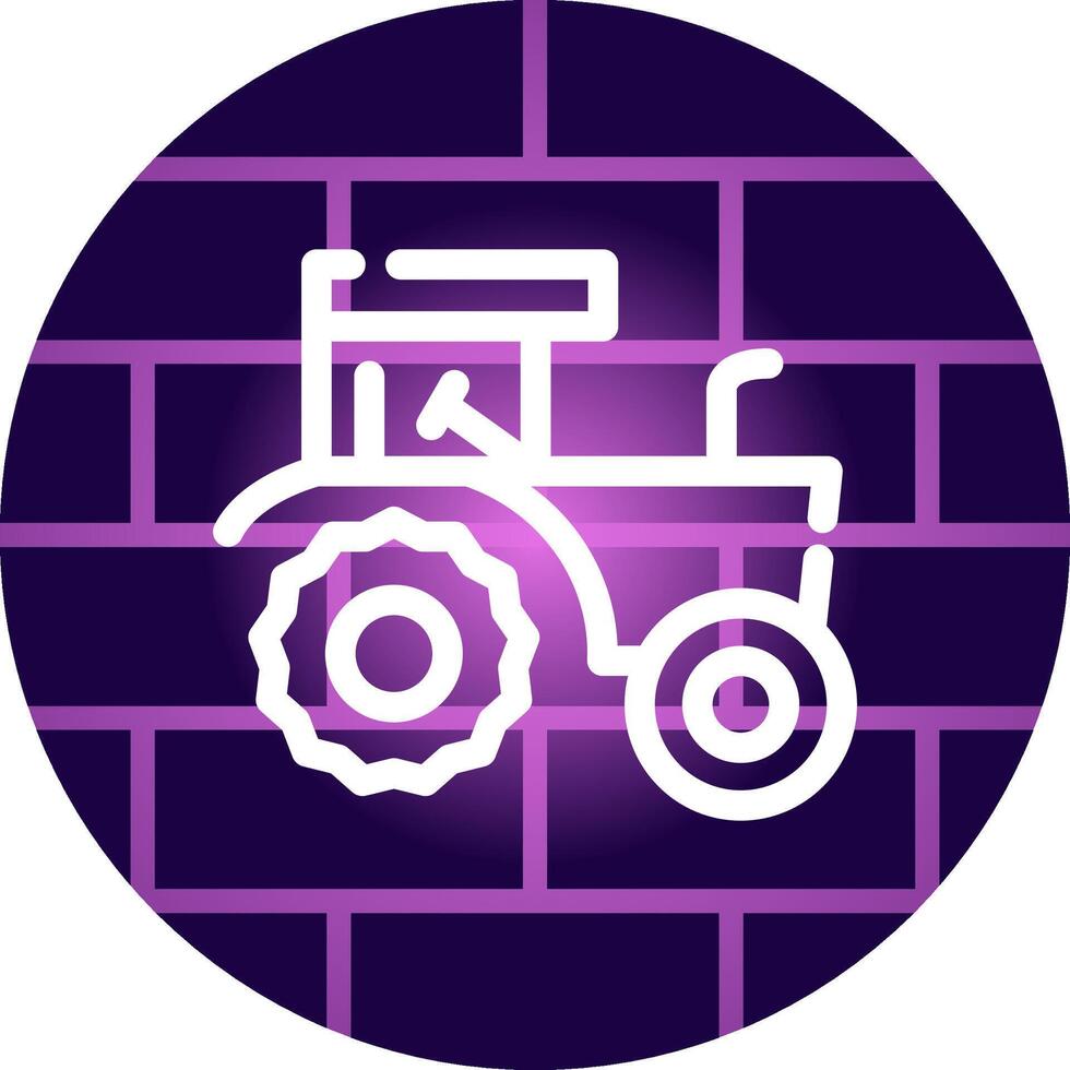 diseño de icono creativo de tractor vector