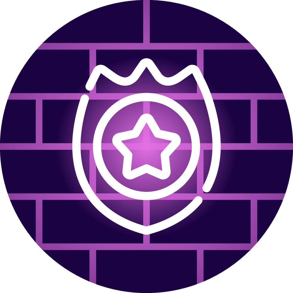 Police Badge Creative Icon Design vector