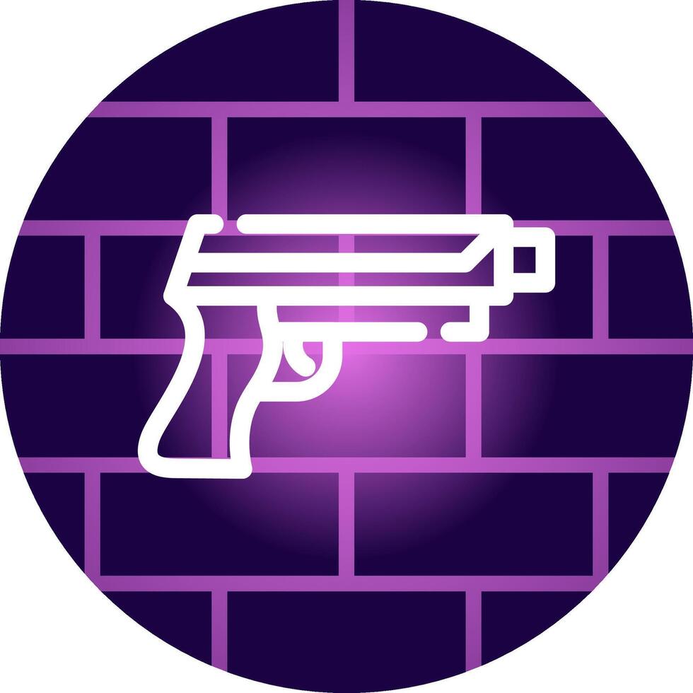 Gun Creative Icon Design vector