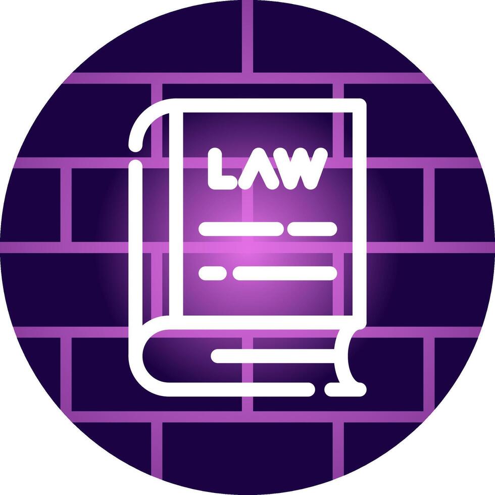 Law Book Creative Icon Design vector