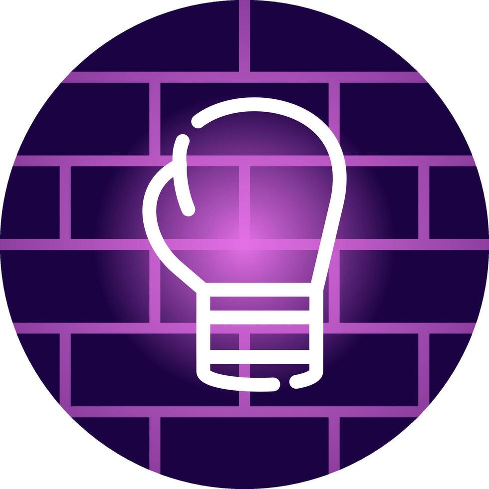 Boxing Glove Creative Icon Design vector