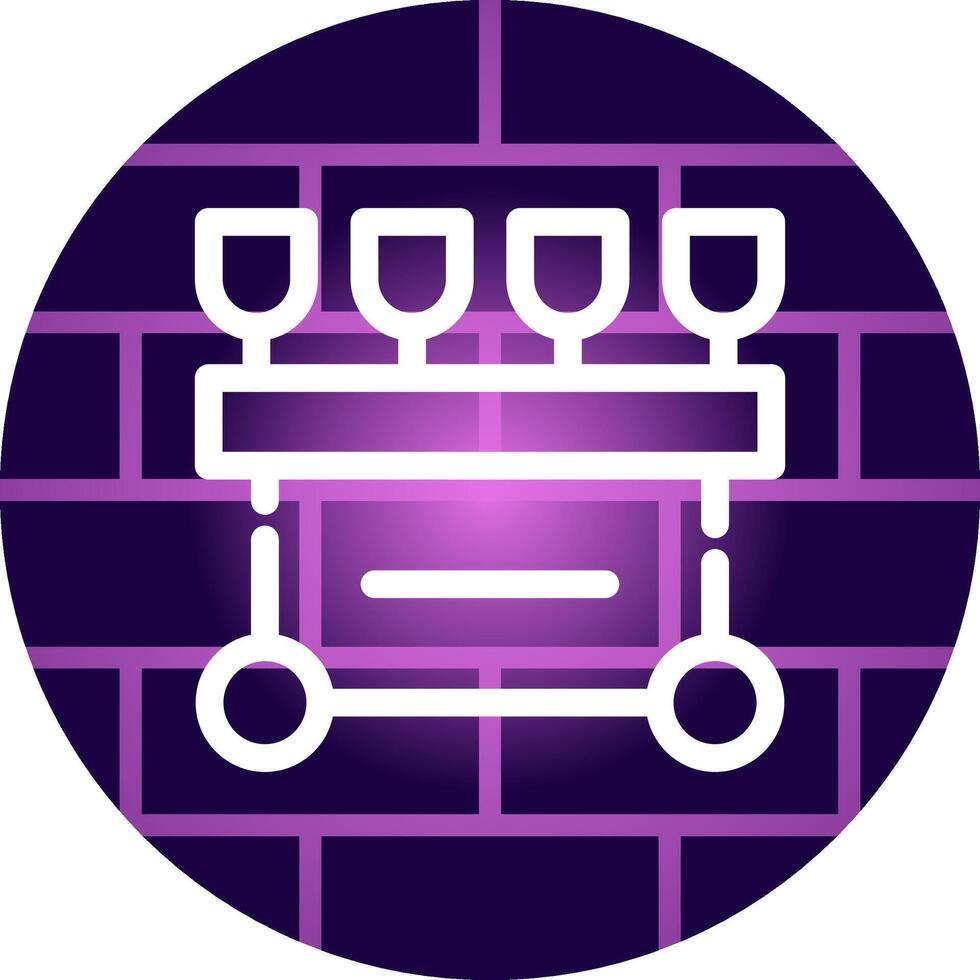 Glass Cart Creative Icon Design vector