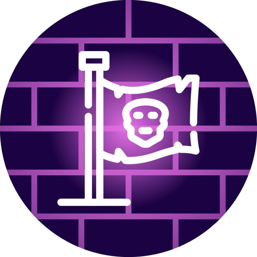 Pirates Flag Creative Icon Design vector