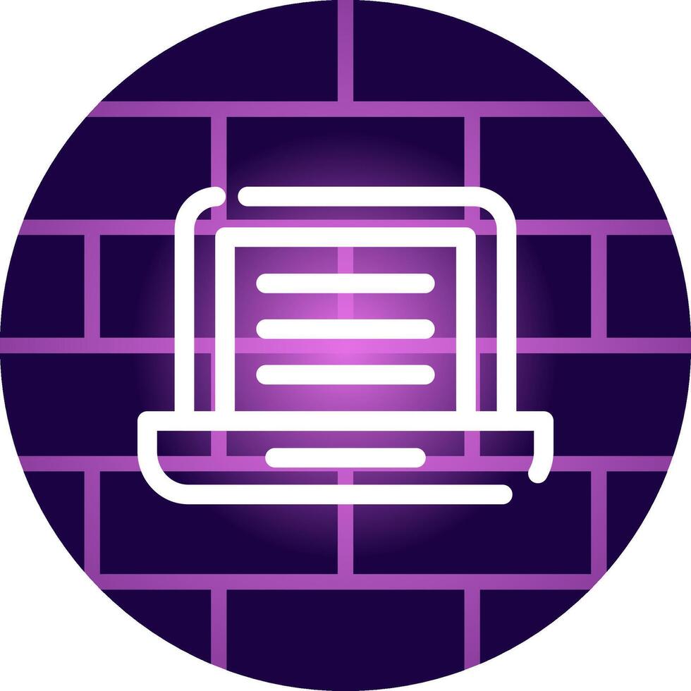 Line Neon Wall Design vector