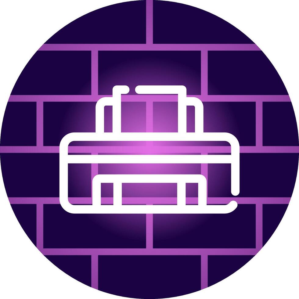 Line Neon Wall Design vector