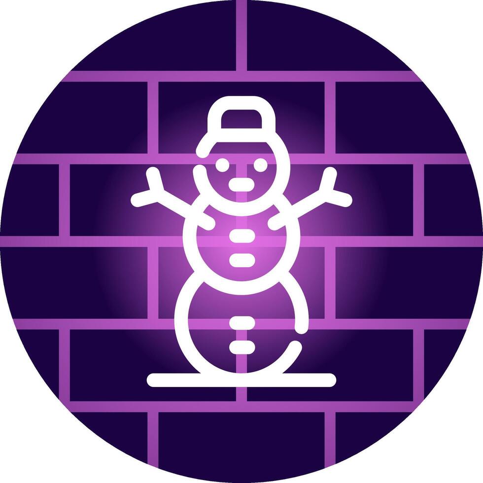 Snowman Creative Icon Design vector