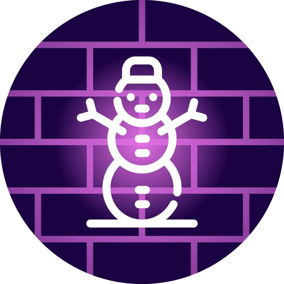 diseño de icono creativo de muñeco de nieve vector