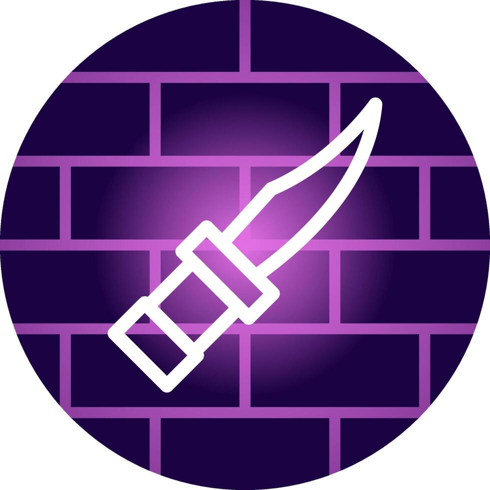 cuchillo de policía diseño de icono creativo vector