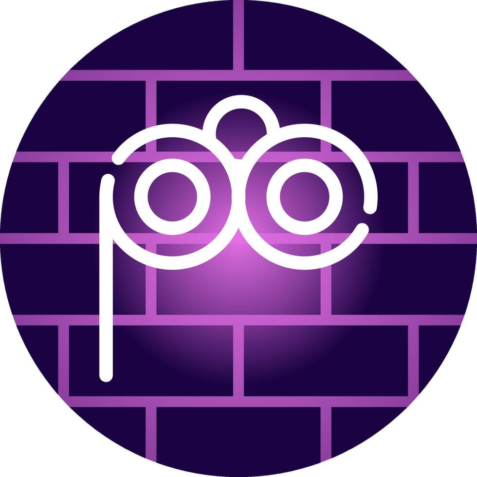 Lorgnette Glasses Creative Icon Design vector